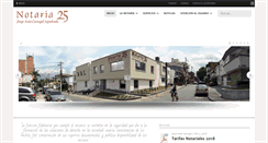 Desktop Screenshot of notaria25medellin.com
