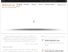 Tablet Screenshot of notaria25medellin.com